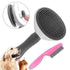 Self Cleaning Slicker Brush for Dogs, Cats, and Bunnies, Easy to Remove Loose Undercoat, Pet Massaging Tool