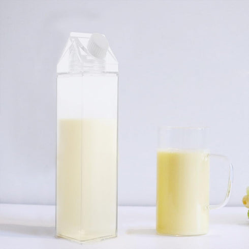 3pcs 500ml NUOBESTY Ps Milk Carton Bottles Household Water Containers for Outdoor Supply and Travel To-go Drinkware