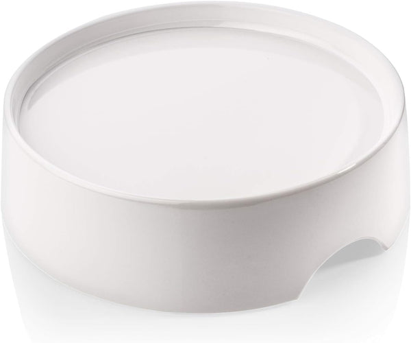 CatGuru Food Table for Cat Bowl, Non Slip Elevated Feeder for Food and Water Cat Bowls, Marshmallow