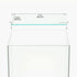 LANDEN 4mm Thick Clear Glass Aquarium Lid, 282 x 225mm (11.1x8.86 inches) with 4 Clips for Secure Placement