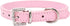 THAIN Basic Adjustable Dog Cat Collar - Bling Rhinestones PU Leather with Shiny Diamonds, XS Pink
