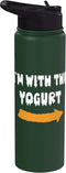 Funny Last Minute Lazy Halloween 2023 Costume I'm with the yogurt Funny Lazy Halloween Costume Stainless Steel Insulated Water
