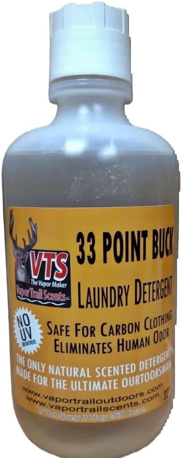 Generic Vapor Trail Scents 33 Point Buck Laundry Detergent 32 0z.