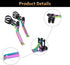 Keenso Ultralight Aluminum Alloy Bike Brake Levers, Oil Slick Cycling Accessory for Road/Mountain Bikes