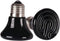 25W Ceramic Heat Emitter Bulbs, Reptile Heat Lamp for Terrariums, Coops, 2 Pack for Lizards, Dogs, Cats