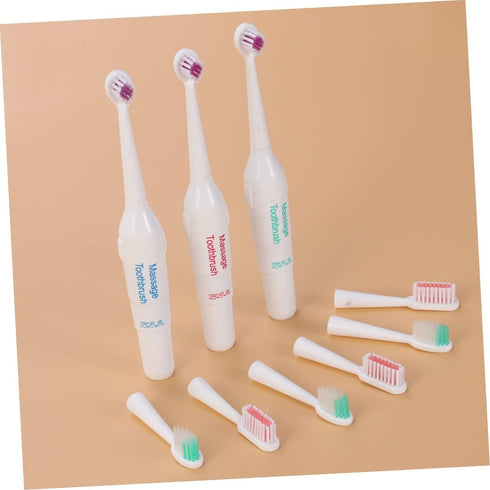3pc balacoo Portable Electric Toothbrush for Pets Lightweight and Acoustic Cleaning Technology for Easy Dental Care