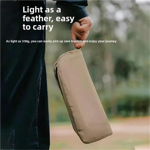 Qiyraexy Backpack Foldable Stool, Mini Outdoor Camping Stool, Portable Collapsible Chair with Carry Bag for Fishing