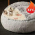 Small Dog Bed, Donut Cuddler Nest Warm Soft Plush Faux Fur Washable Dog Bed, Non-Slip Bottom for Medium Small Dogs,