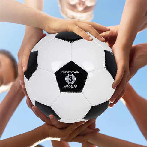 Kids Soccer Ball Sizes 3, Traditional Practice Balls for Youth, Indoor Outdoor Match