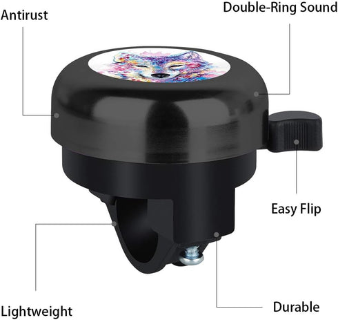 MZELQ Bicycle Bell - Cute Clear Sound Adjustable Aluminum Bike Accessories for Girls Women Kids