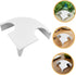 BESPORTBLE Aquarium Corner Hideout Cave with Two Holes Fish and Shrimp Shelter Small White Fish Tank Shelter