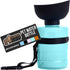 Gorilla Grip No Spill Portable Dog Water Bottle with Built-in Bowl, Food Grade Silicone Leak Proof Dispenser, Turquoise