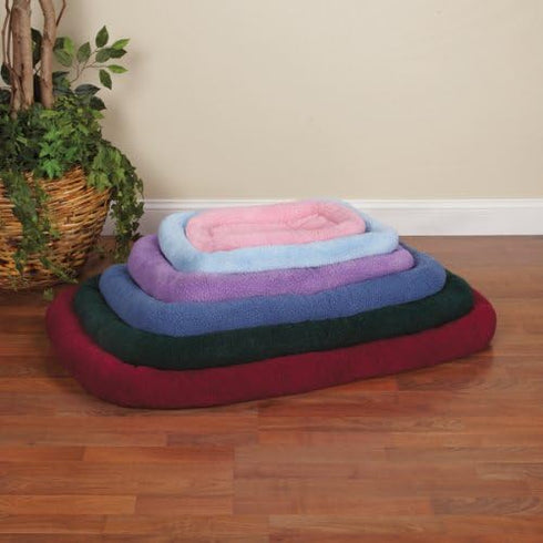 Slumber Pet Sherpa Crate Bed with Bumper-Style Cushioning for Comfort in Crate