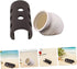 2pcs TOYANDONA Aquarium Fish Tank Hideout Betta Shrimp Breeding Cave Semi-Circle Small Hole White Ceramic Shelter