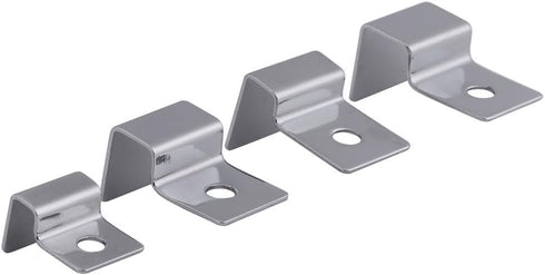 Pack of 4 Stainless Steel Aquarium Fish Tank Glass Cover Clip Support Holder (12mm)