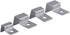 Pack of 4 Stainless Steel Aquarium Fish Tank Glass Cover Clip Support Holder (12mm)