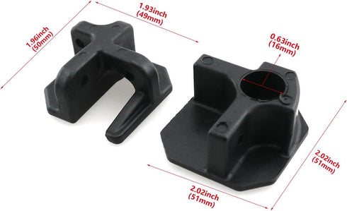 HJGarden 4PCS 14mm/0.55 inch Leisure/Folding Chair Repair Parts Black Plastic Connector Replacement Accessories