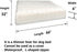 Waterproof Dog Bed Liner with Zipper, Replacement Liner Only, 44 x 32 Inch