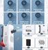 Ultra Quiet 4-in-1 Internal Aquarium Filter, 500-1800L/H Submersible Water Pump for Betta, Turtle, and Pond Fish (30W