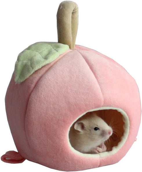 ANIAC Pet Winter Hanging Fruit House Hammock, Warm Bed Nest Accessories for Hamster, Guinea Pig, Hedgehog, Chinchilla
