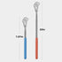 2PC Cat Comb Telescopic Teaser Wand Retractable Scratch Comb Tickle Handy Interactive Play Toy for Small Animal Rabbit