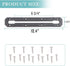 VTurboWay 2 Pcs Kayak Track 10.4" Low Profile for Fishing Rod Holder, Reinforced Marine Nylon