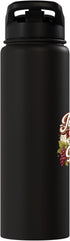 Wine Lovers Humor Co. Just One More Glass Funny Wine Lover Humor Drinking Design Stainless Steel Insulated Water Bottle