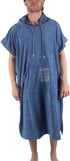 Surf Poncho Changing Robe with Hood | Quick Dry Microfiber (Blue)