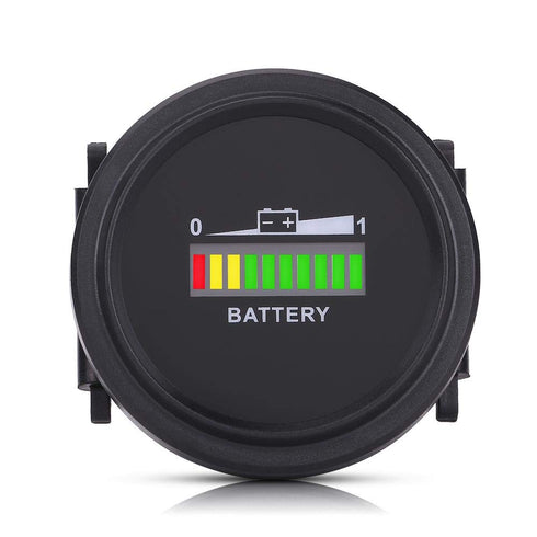 Golf Cart Battery Indicator 12V/24V/36V/48V/72V LED Digital DC Electricity Meter for Golf Carts