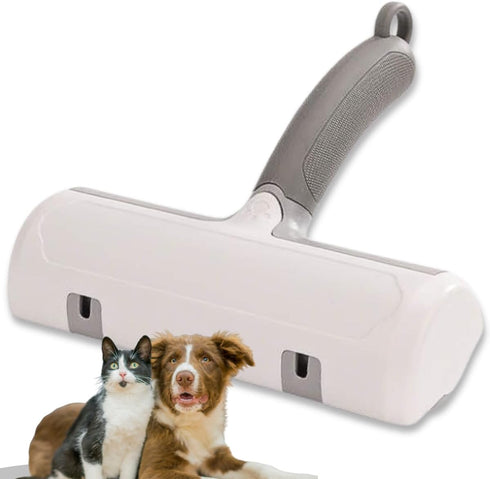 Roller Pet Hair Remover and Reusable Lint Roller, Portable Multi-Surface Tool for Cat and Dog Hair Removal