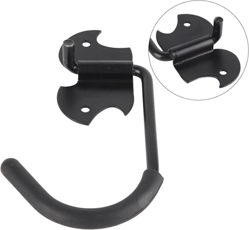 Garage Bike Rack Wall Mounted Storage Rack, Mountain Bike 90 Degree Hook Storage System for Indoor Sheds