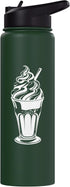 Funny Ice Cream Seller Graphic Shirts Frozen Ice Cream Cup Drawing Dessert Sorbet Stainless Steel Insulated Water