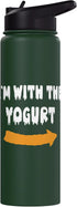 Funny Last Minute Lazy Halloween 2023 Costume I'm with the yogurt Funny Lazy Halloween Costume Stainless Steel