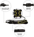Soccer/Volleyball/Rugby Trainer, Football Kick Trainer, Adjustable Practice Belt for Kids and Adults Fits Ball Size 3,