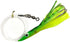 Arcadia Tackle Associated Manufacturer 4.5" 6 Tuna Clone Rigs, Pcs Yellow/Green for Offshore Trolling, Ideal for Tuna