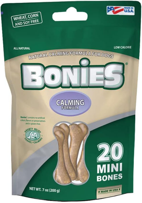 BONIES Natural Calming Multi-Pack MINI, 20 Bones / 7 oz