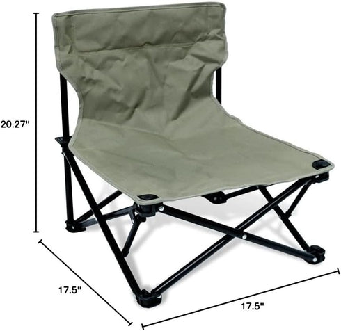 TIYASTUN Low Beach Chairs for Adults,Lightweight Camping Chair, Camp Chair, Folding Chairs for Outside Folding Lawn