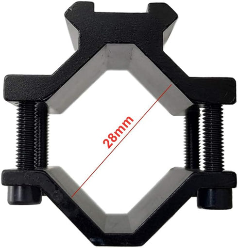 Scope Barrel Clamp Mount Adapter with Weaver Picatinny Rail