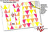 28oz Decal Style Skin Wrap works with Blender Bottle Triangles Warm (BOTTLE NOT INCLUDED)