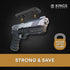 Gun Holder, Rubber Coated Magnetic Concealment Mount for Pistols, Rifles, and Shotguns for Hidden Storage