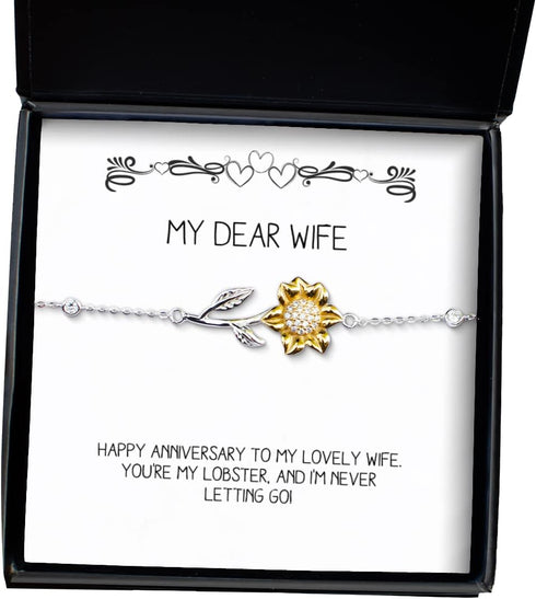Generic New Wife Gifts, Happy Anniversary to My Lovely Wife. You're My Lobster,!,