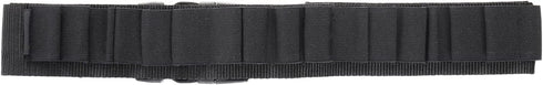 HUNTERS SPECIALTIES Adjustable Round Tactical Shotgun Shell Belt, Holds Up To 25 Shells, Black