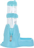 Guardians Hamster Water Bottle - Automatic Drinking Bottle with Food Container Base Hut - 125ml, Blue