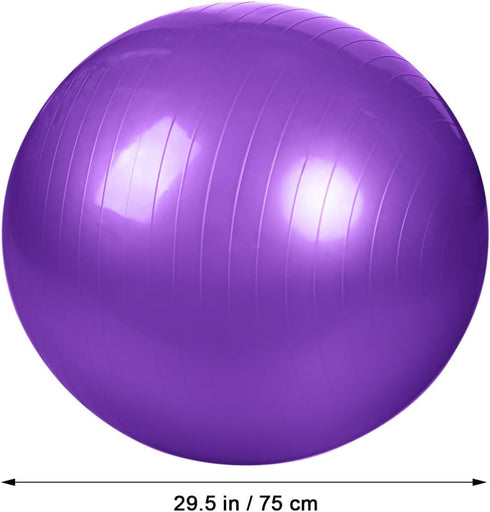 HANABASS Yoga for Exercise Extra Thick Stability Inflator for Core Strength and Fitness Routines Design Burst Material