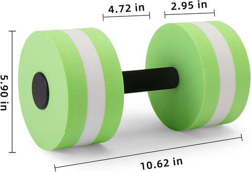 Water Aerobics Set - Foam Water Dumbbell Set for Aquatic Exercise, Pool Fitness Equipment, Upgrade Aquatic Dumbbells
