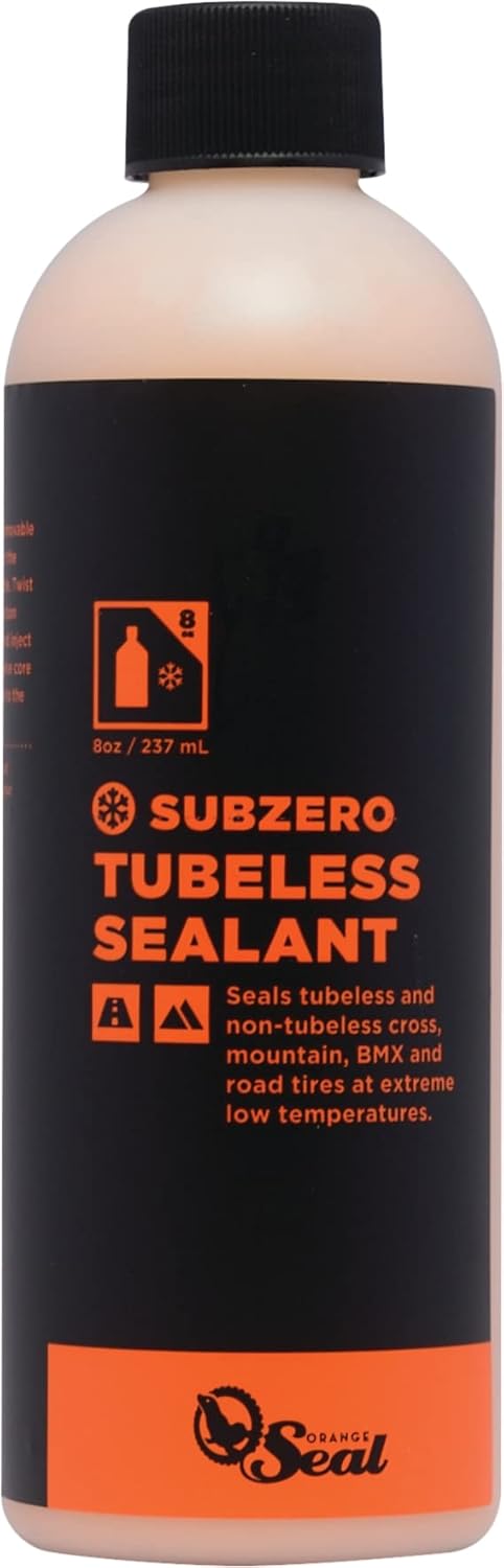 Orange Seal - Subzero Formula Tubeless Bike Tire Sealant | Effective Down to -20 Fahrenheit | for Fat Bike, MTB, Road, CX and Gravel Bicycle Tires