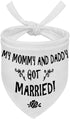 PUPTECK Wedding Dog Bandana - Engagement Gift Triangle Bibs Scarf Pet Accessories for Small Medium Large Dogs