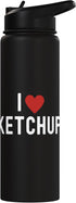Ketchup Costume Kids I Wonder If Ketchup Loves Me I Love Ketchup Tshirt Youth Funny ketchup condiment Stainless Steel