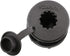 Scotty #444-BK Compact Round Black Threaded Flush Deck Mounting Bracket with Sealed Bottom and Rain Cap, Small