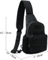NuCamper Tactical Sling Bag Pack, Military Molle EDC Rover Shoulder Sling Backpack for Men, Black